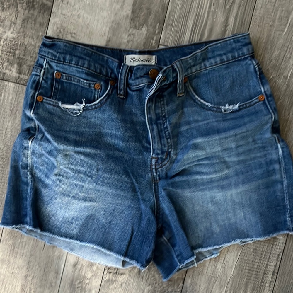 High Rise Madewell denim shorts